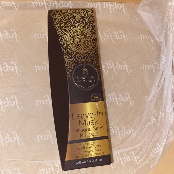 Moroccan Gold Series Leave-In Maske – 125 Ml Haarmaske Mit Arganöl, Hitzeschützend & Entwirrend